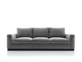 3 Sitzer Sofas mit Stoffbezug 224 x 94 x 82 cm - Grau - Geradliniges Design für das Wohnzimmer